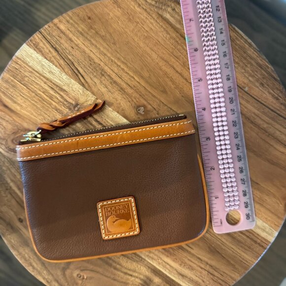 Dooney & Bourke Pebble Leather Wristlet/Clutch — Vintage Brown - Picture 8 of 8